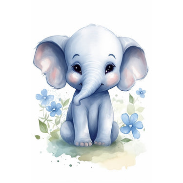 Elephant Nursery Painting